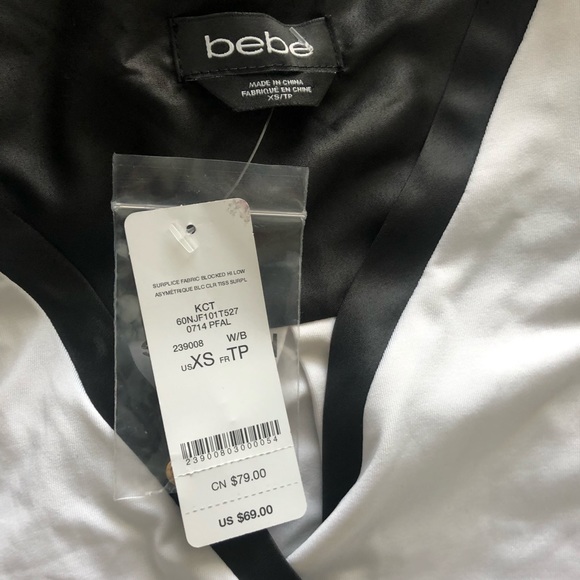 Bebe Wrap Color Block Top - Picture 3 of 5